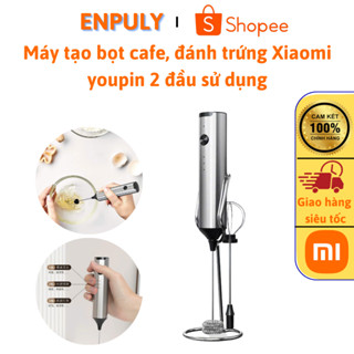 Xiaomi youpin Máy tạo bọt sữa điện, đánh trứng cao cấp có giá đỡ Máy tạo bọt đánh trứng cho cà phê pin sạc