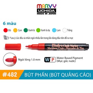 Bút Phấn Trang Trí Bảng Marvy Uchida 482 đầu nhỏ