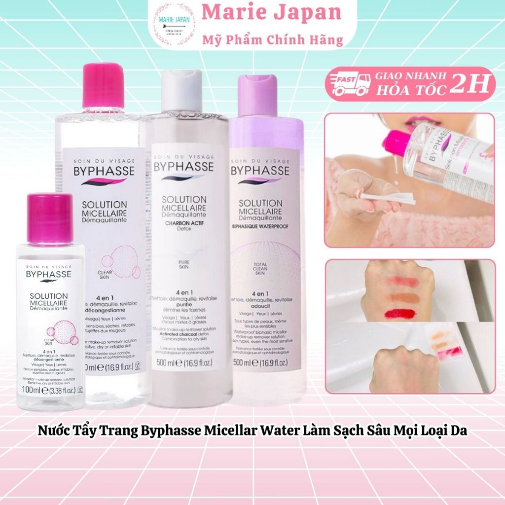 Nước Tẩy Trang Làm Sạch Sâu Byphasse Micellar Water Mẫu Mới