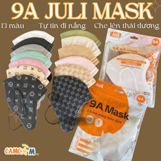 [Giá sỉ ] 100 chiếc khẩu trang 9A JULI mask che nắng toàn diện lên tận thái dương, 48-89kg, thời trang