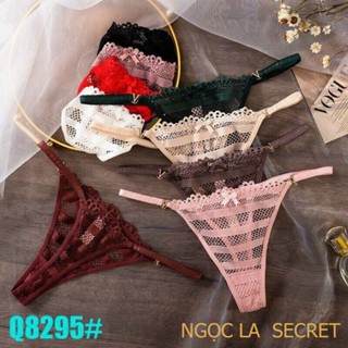  Quần Lót Nữ Lọt Khe Xuyên Thấu Chất Ren 2 dây sexy Freesize 40-57kg QLK8295 