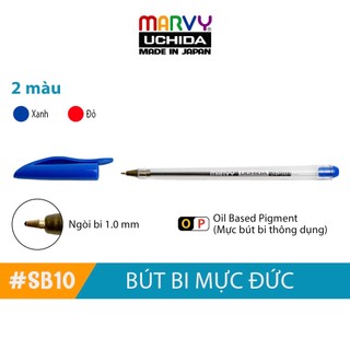 Bút bi có nắp mực đức marvy uchida sb10 ngòi 1.0mm