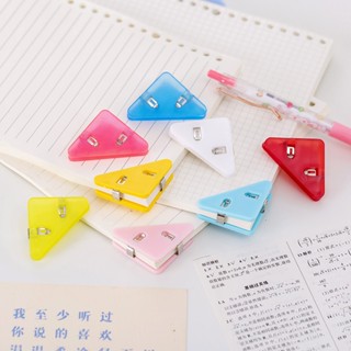 PVN49185 Kẹp Giữ Sách Hình Tam Giác Bằng Nhựa Màu Sắc Đơn Giản T6
