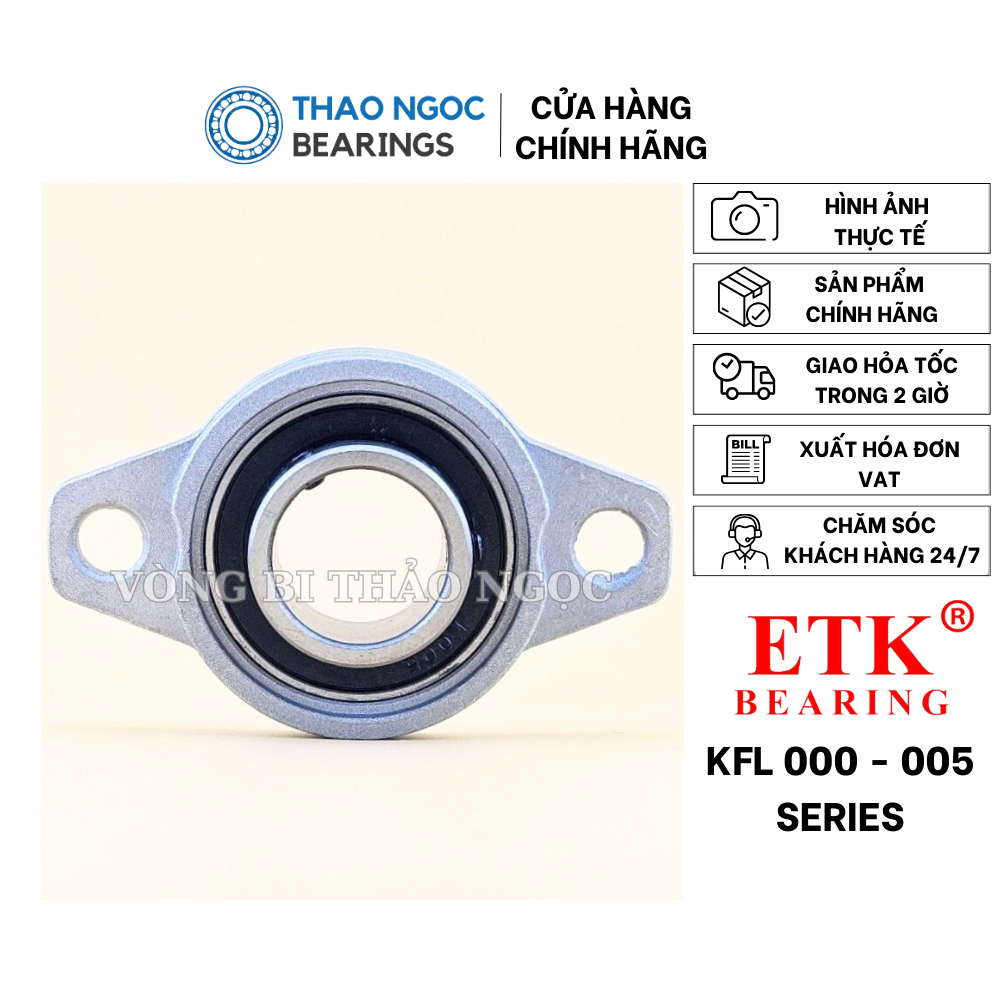 Vòng bi Thảo Ngọc gối đỡ bạc đạn KFL 08 000 001 002 003 004 005 hãng ETK hàng CHÍNH HÃNG