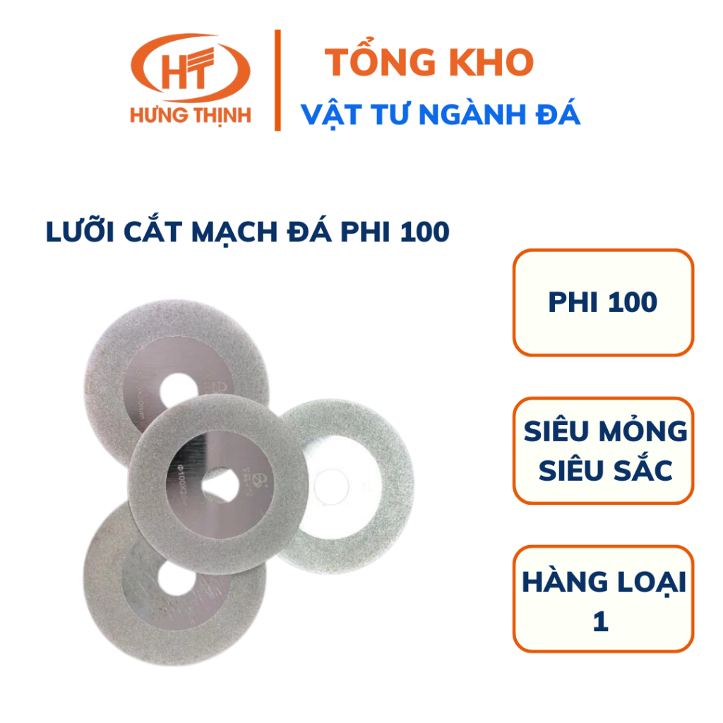 Lưỡi cắt mạch đá phi 100- Trát cắt mạch đá- Siêu mỏng siêu sắc bén