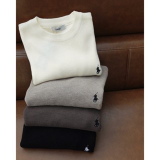 Áo Len Nam Hàn Quốc Cổ Tròn, Áo Sweater Len Nam Mùa Đông Dày Dặn Thêu Ngựa DNST 653, Form Regular