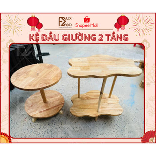FELIXWOOD KỆ ĐẦU GIƯỜNG 2 TẦNG, MẶT TRÒN