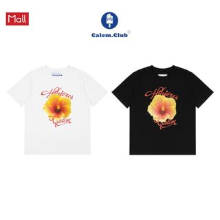 Calem Club - Áo baby tee FLOWER - HIBISCUS form boxy vải cotton áo cổ tròn Graphic Tee hot trend 2024