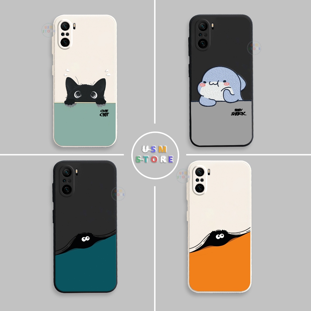 Ốp lưng Xiaomi Redmi K40 / K40 Pro / Mi 11i / Mi 11X-5G / POCO F3, viền vuông, Bùi Nhùi Panda