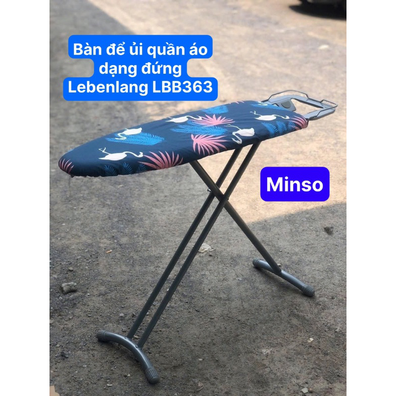 Bàn để ủi quần áo dạng đứng Lebenlang LBB363, Khung Thép Chịu Lực, Chân Bàn Chống Trơn Trượt