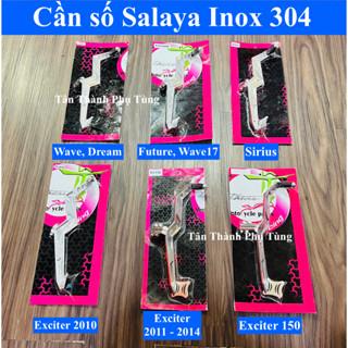 Cần số Salaya Inox 304 gắn xe Dream, Wave, Future, Sirius, Exciter 2010 - 135 - 150 ( vĩ hồng )