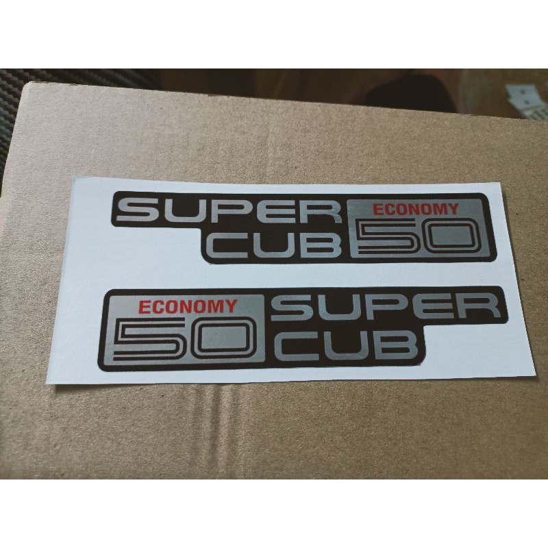 Bộ tem dán Super Cub 50 crôm bóng siêu đẹp