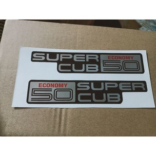 Bộ tem dán Super Cub 50 crôm bóng siêu đẹp