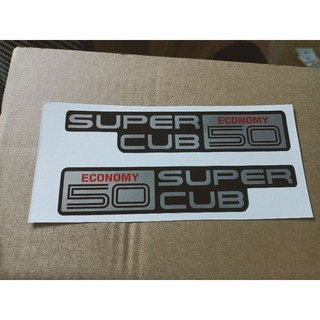Bộ tem dán Super Cub 50 crôm bóng siêu đẹp