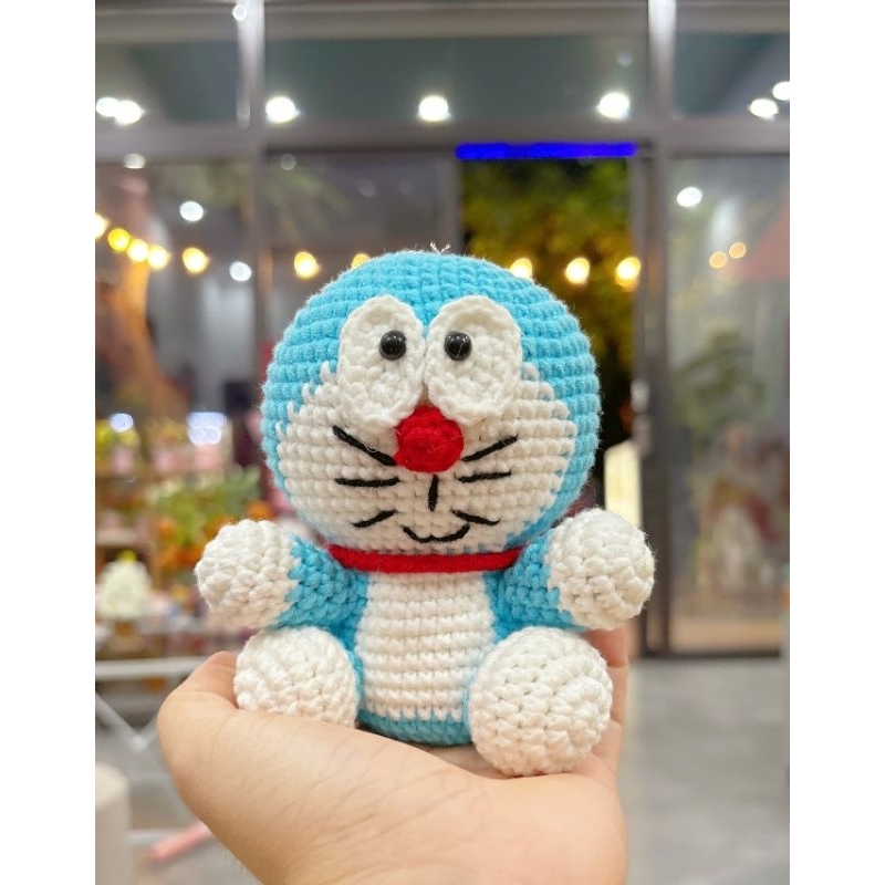 Doraemon len - Móc khoá Doraemon len cute - làm quà tặng bền đẹp ý nghĩa - Diy