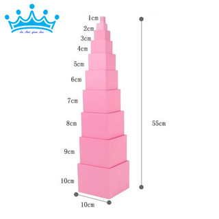 (Bản tiêu chuẩn) Tháp hồng Montessori - Pink tower