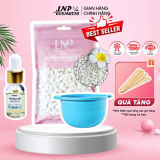 Combo sáp wax lông tặng chén nấu sáp silicon giúp làm sạch lông nách , tay , chân , bikini