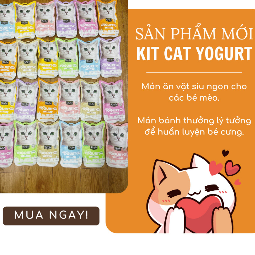 KITCAT YOGURT Sữa chua sấy thú cưng