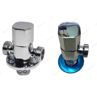( Loại tốt) Van Tê chia nước, điều chỉnh/giảm áp và khóa (Trắng bạc)
