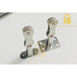 Trụ eo lan can cầu thang kính cường lực inox 304