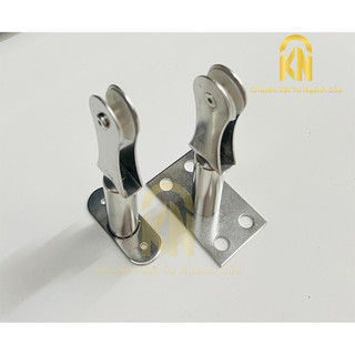 Trụ eo lan can cầu thang kính cường lực inox 304