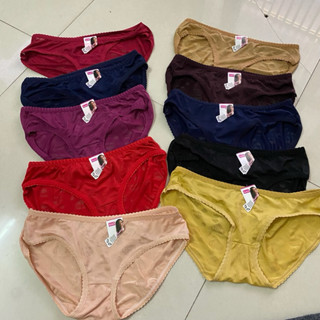 Combo 10 quần lót nữ gấm xịn 40-65kg, quần chip nữ thông hơi mặc hoài không hư