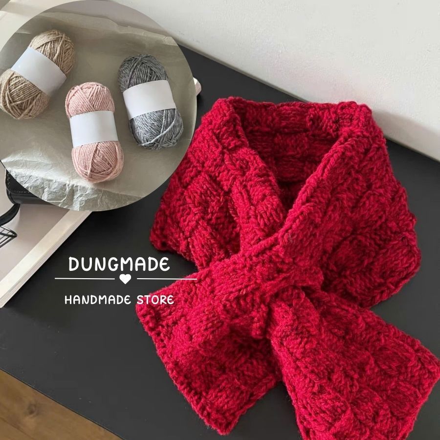 Len đan khăn mũ áo len Cloud Mây len sợi đan móc 100g