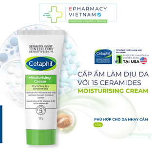  Kem Dưỡng Ẩm Cetaphil Moisturizing Cream Face and Body Dịu Lành Cho Da Nhạy Cảm 