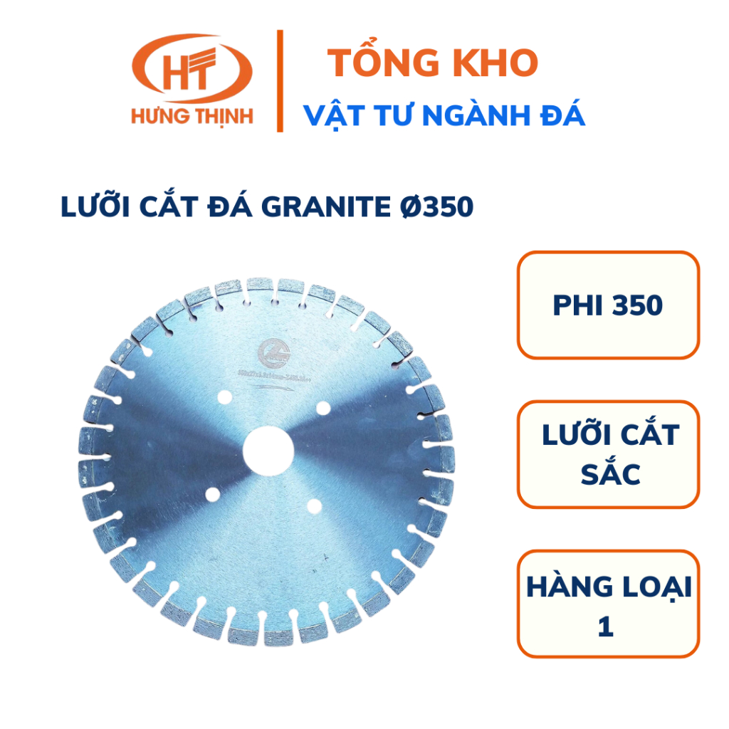 Lưỡi Cắt Đá Granite Ø350