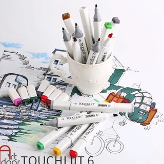 [ARTDOOR] Bộ bút Marker TOUCHLIIT 6 Cơ Bản (hộp nhựa) diễn họa kiến trúc, đô thị, đồ án nội thất
