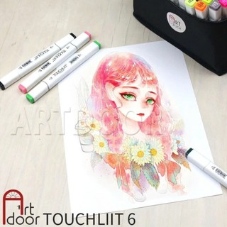 [ARTDOOR] Bộ bút Marker TOUCHLIIT 6 Cơ Bản (hộp nhựa) diễn họa kiến trúc, đô thị, đồ án nội thất