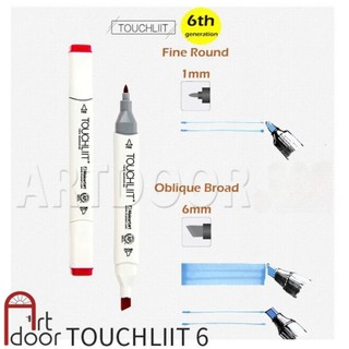 [ARTDOOR] Bộ bút Marker TOUCHLIIT 6 Cơ Bản (hộp nhựa) diễn họa kiến trúc, đô thị, đồ án nội thất
