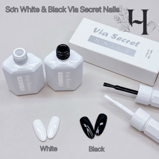 Sơn gel Flash - thạch nhũ - thạch gạo sữa chua - thạch gạo- trắng - đen lẻ Via Secret - V&K Beauty