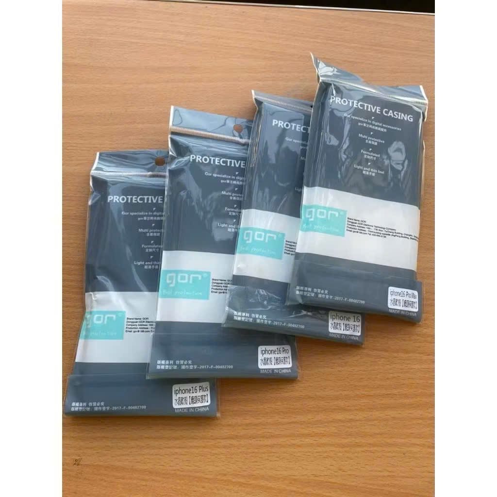 Ốp lưng dẻo GOR Trong bảo vệ camera cho iPhone 16 Pro max / 16/16 Plus/16 Pro/ 15 pro max/14 pro max