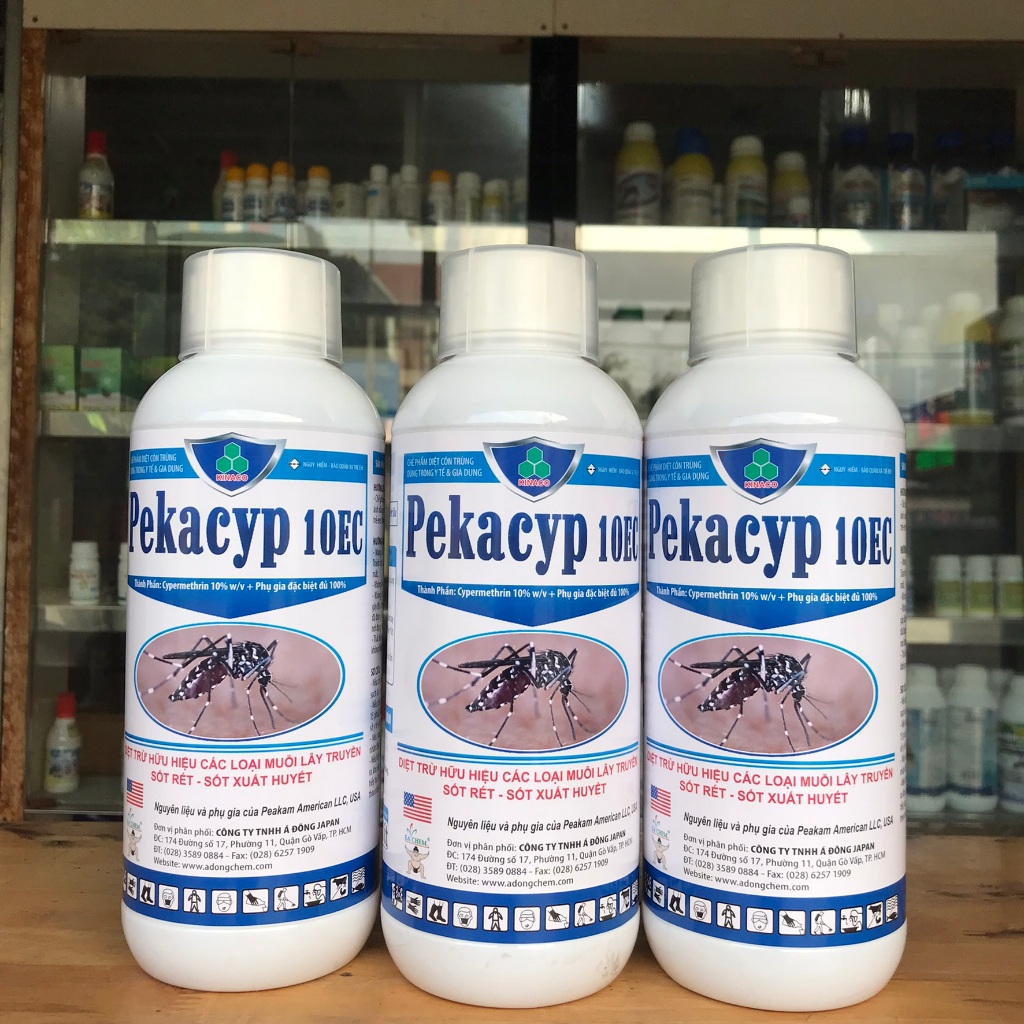 Thuốc diệt muỗi Pekacyp 10EC (Chai 1 lít) sử dụng