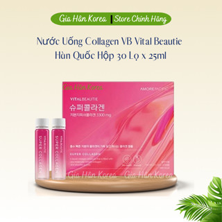 Nước Uống Super Collagen VB Vital Beautie Hàn Quốc Hộp 30 Lọ x 25ml, Hỗ Trợ Làm Đẹp Và Ngăn Ngừa Lão Hóa