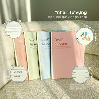 Sổ học từ vựng /"nhai" từ vựng/ - Học từ mới chỉ sau 2 LẦN GHI CHÉP