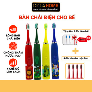Bàn Chải Đánh Răng Điện Cho Bé MUSELOVE- 4 Chế Độ, Tự Động, Lông Mềm, Không Đau Lợi BCD05