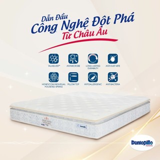 Đệm lò xo túi Dunlopillo Duchess Sang Trọng Kháng Khuẩn Nâng Đỡ Cột Sống Tối Ưu- độ cao 29cm