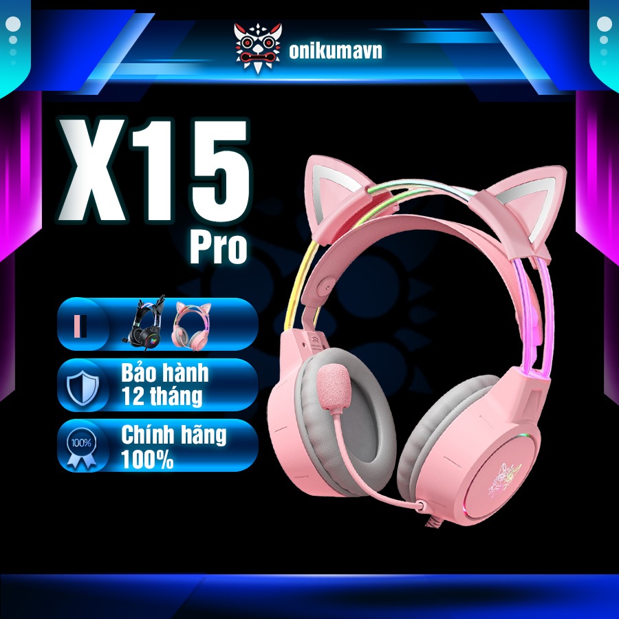 Tai nghe Gaming ONIKUMA X15 Pro Có Dây, Âm Thanh Vòm Nổi