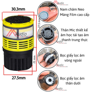 Củ mic K8 loại Từ Neo , hát nhẹ ít hú hàng chất lượng cao,Coil Micro UGX9 UGX10 giá 1 cái