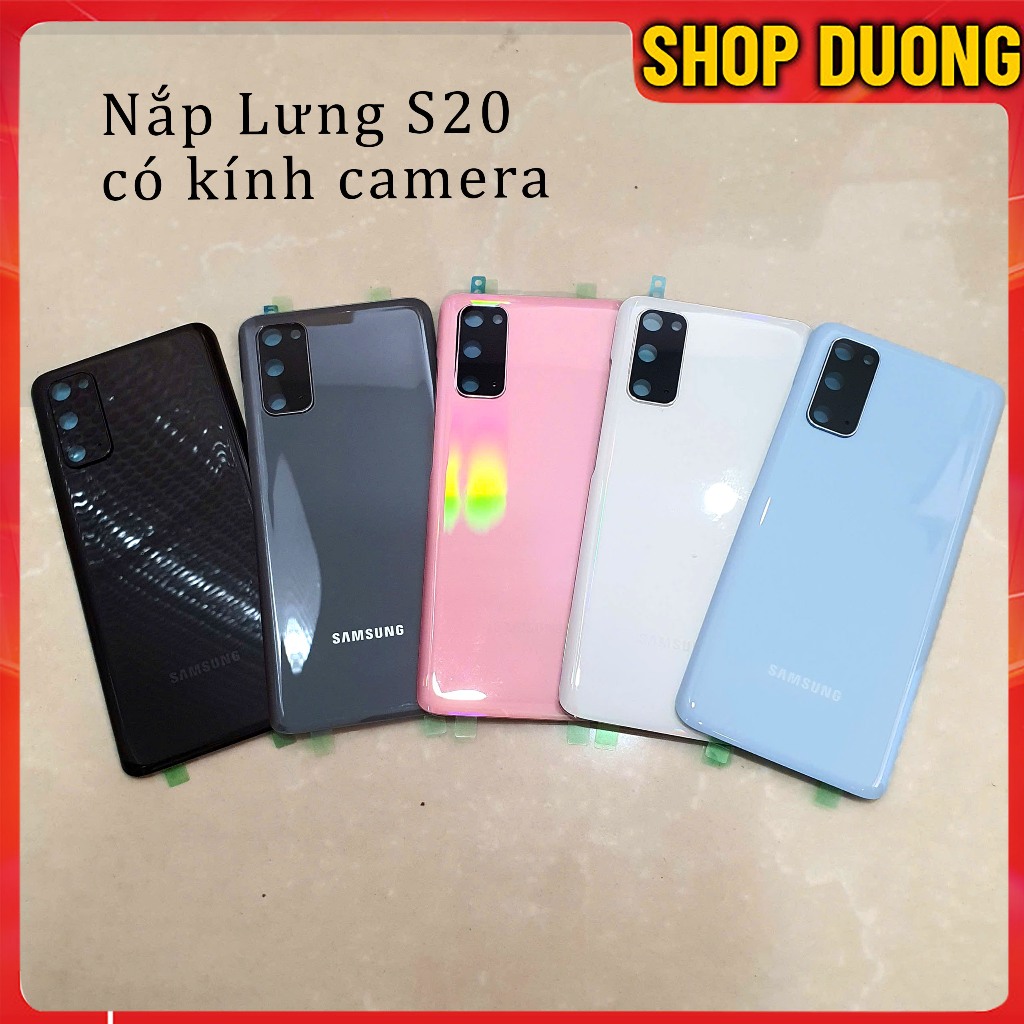 Nắp Lưng Samsung S20 5G Có kính Camera Và Keo Viền Dán Sẵn - Shop Dương