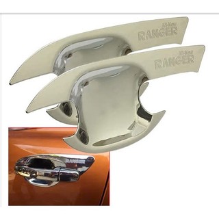 Bộ 04 ốp tay nắm và hõm cửa cho xe FORD RANGER 2012-2016