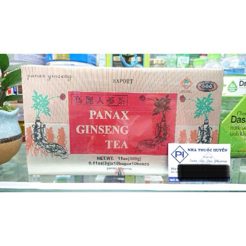 Trà sâm PANAX GINGSENG TEA ( Hộp to*10 hộp nhỏ*10 gói 3g)