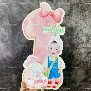 Số Tuổi Kèm Chibi Sinh Nhật Cho Bé
