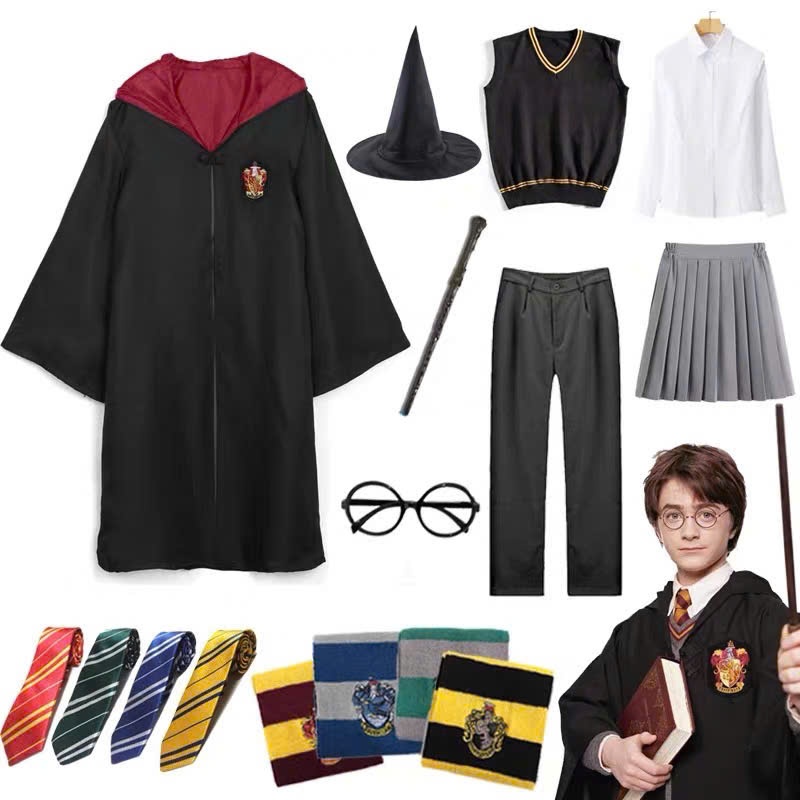 [CÓ SẴN] Áo choàng Harry Potter Cosplay Halloween, áo choàng ma thuật giá rẻ cho mọi lứa tuổi