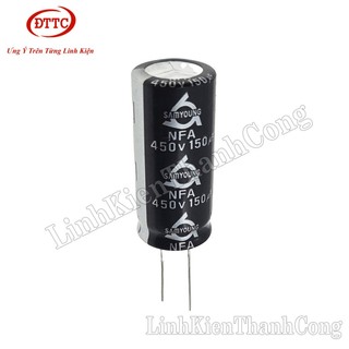 Tụ Hóa 150uF 450V Chân Mềm Kích Thước 18x35mm 18x40mm