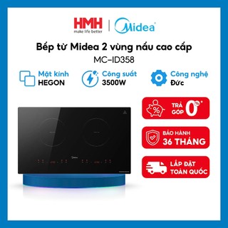  Bếp từ Midea 2 vùng nấu cao cấp chính hãng Công suất 3500W Mặt kính HEGON MC-ID358 