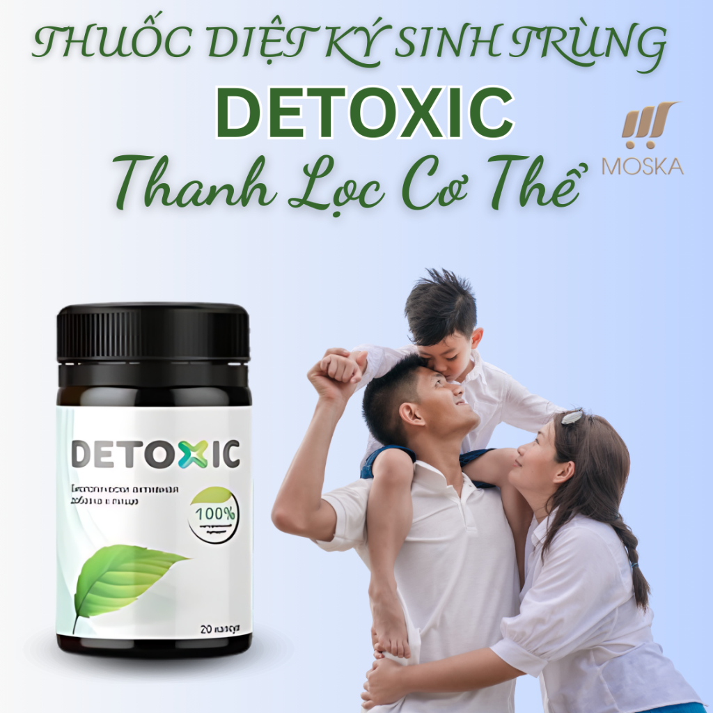 Viên Uống Thảo Dược Diệt Ký Sinh Trùng Cơ Thể Sạch Khỏe Detoxic Hendel's Garden Nga Tăng Cường Sức Khỏe