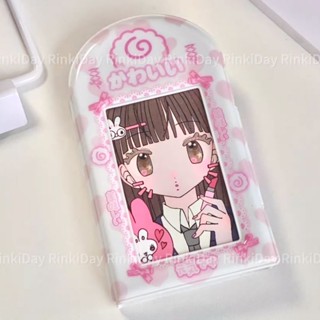 Collect Book Rinky Day bánh kem dâu chả cá PVC, album, sổ đựng ảnh, thẻ hình, card bo góc thần tượng kpop, anime